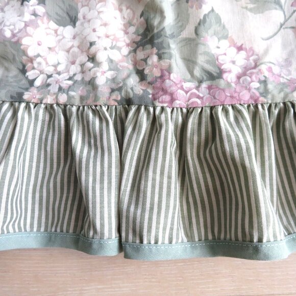 Vintage 90s Martha Stewart Floral Valance Strip Ruffle 14 x 58 Cottage Shabby - Picture 4 of 9
